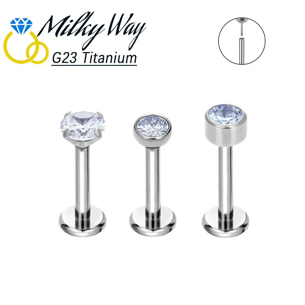 Body Jewelry Hot - Threadless Rings G23 Titanium Nose Studs