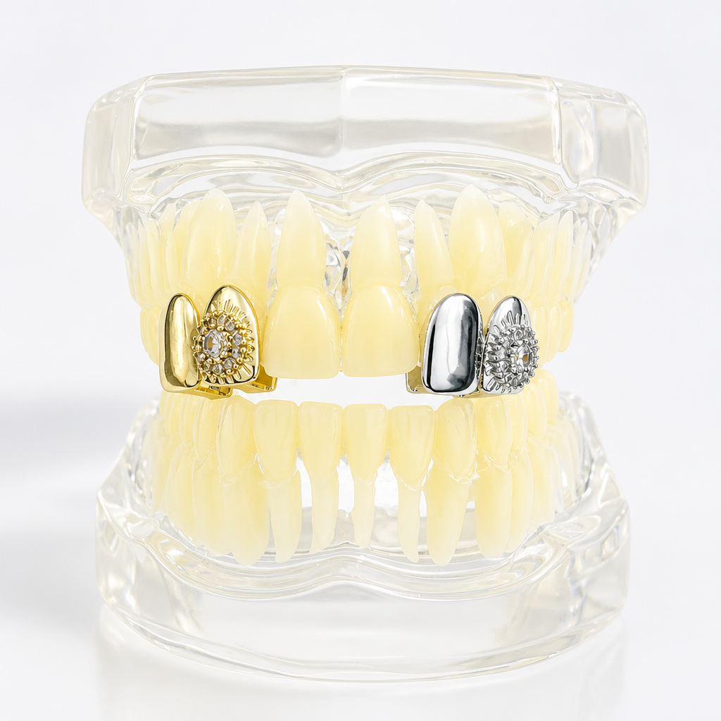 Body Jewelry Hot - Hot-Selling Hip-Hop Micro-Set Zirconia Dental Braces