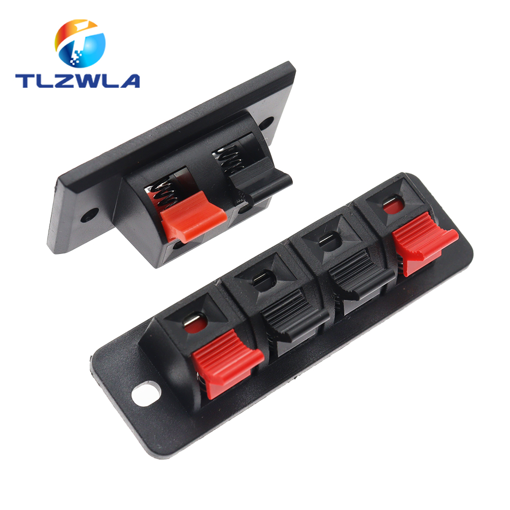 Threadless Push Pin - 5PCS Plastic 2/4 Positions Connector Terminal