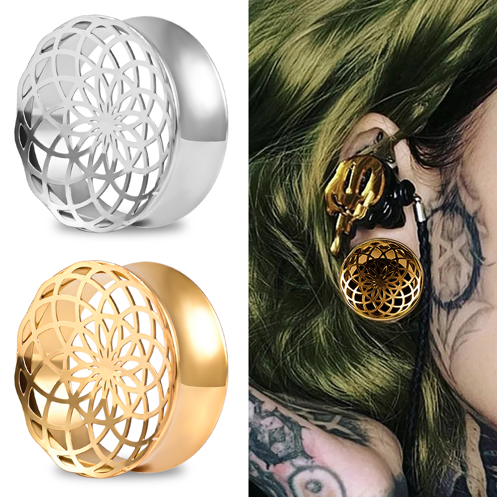 Body Jewelry Gauges - Vankula 2PCS 316 Stainless Steel Hypoallergenic