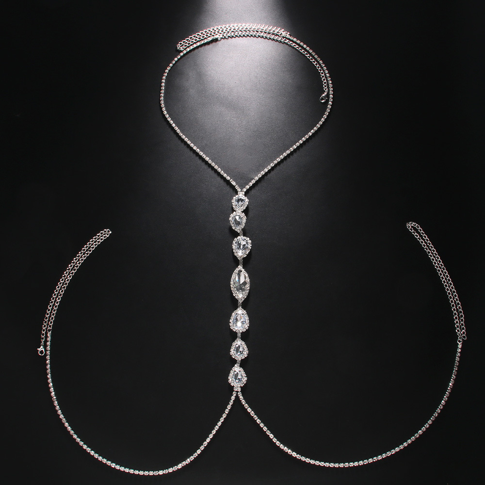 Fashion Sexy Water Drop Neckla – Body Jewelry Chest Bewertung und Preis