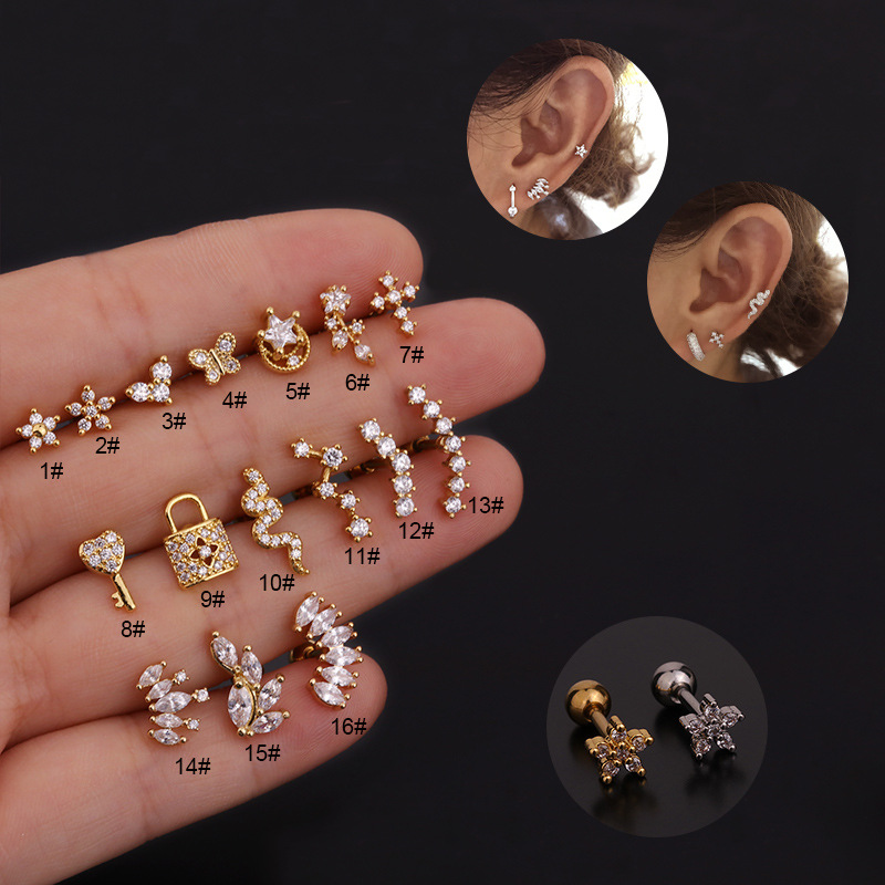 16G Stainless Steel Floral/Sna – Body Jewelry Hypoallergenic Bewertung und Preis
