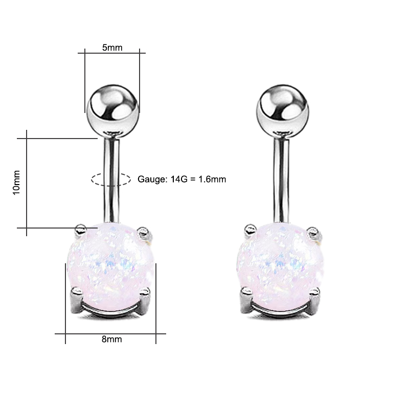 14G Belly Button Rings, Surgic – Body Jewelry For Sensitive Skin Bewertung und Preis