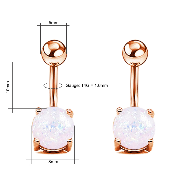 14G Belly Button Rings, Surgic – Body Jewelry For Sensitive Skin Bewertung und Preis