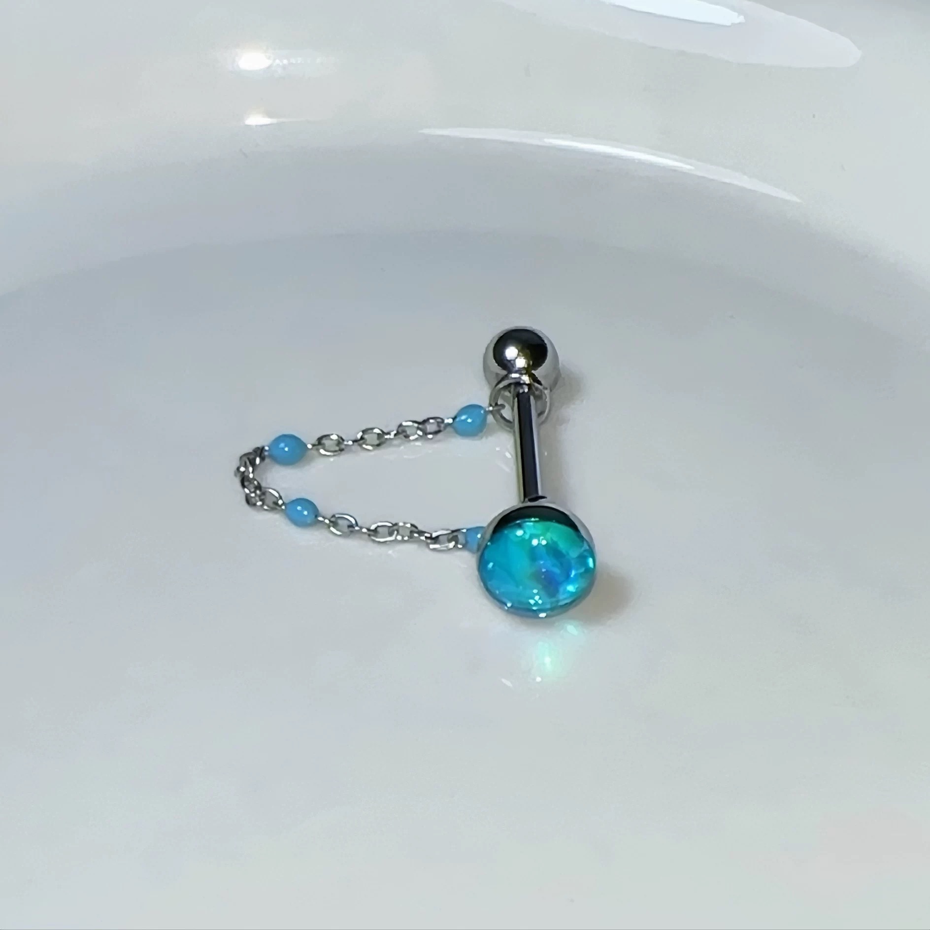 1Pc High-Quality Trendy Blue G – Body Jewelry Hot Bewertung und Preis