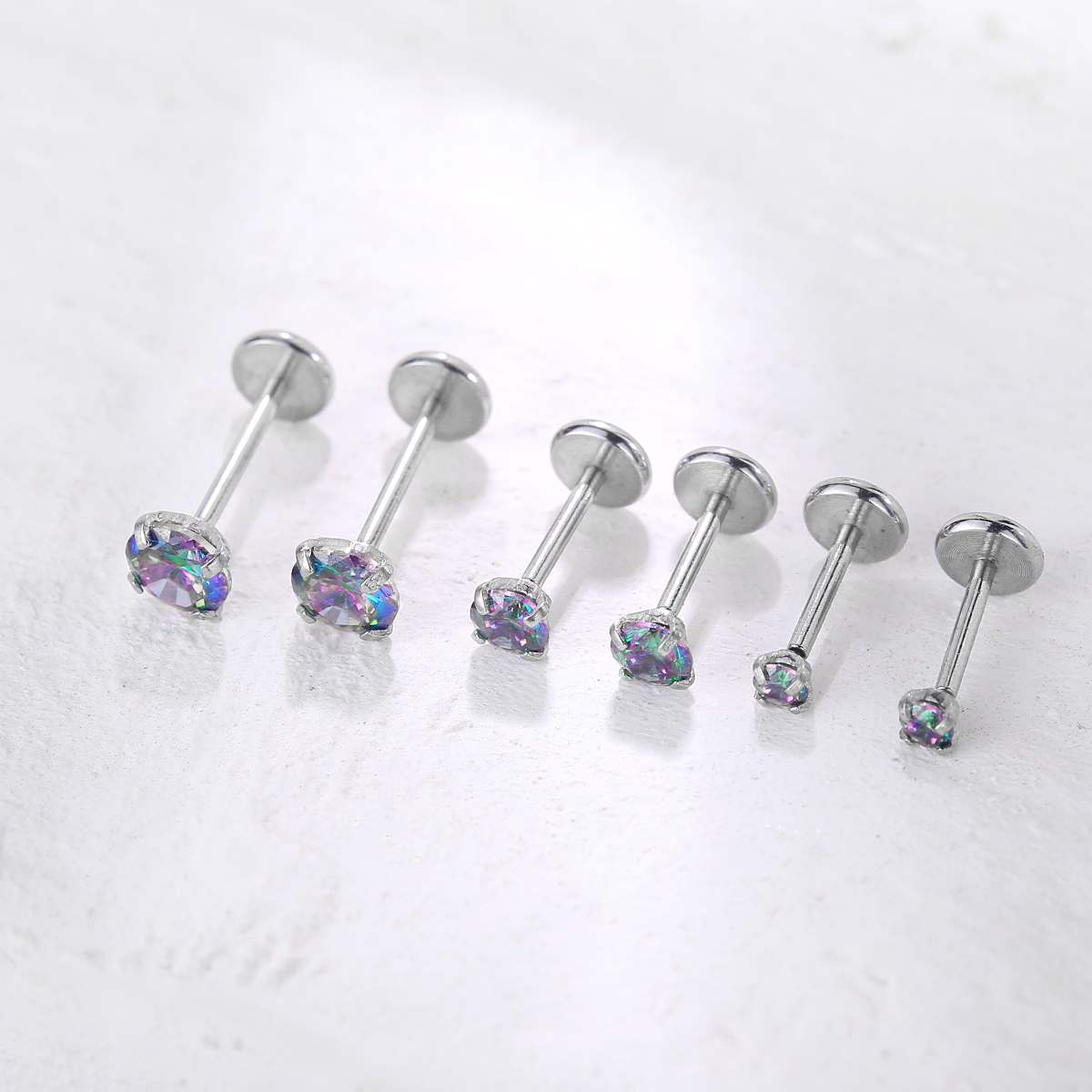 20G Flat Back Threadless Earri – Body Jewelry Hypoallergenic Bewertung und Preis