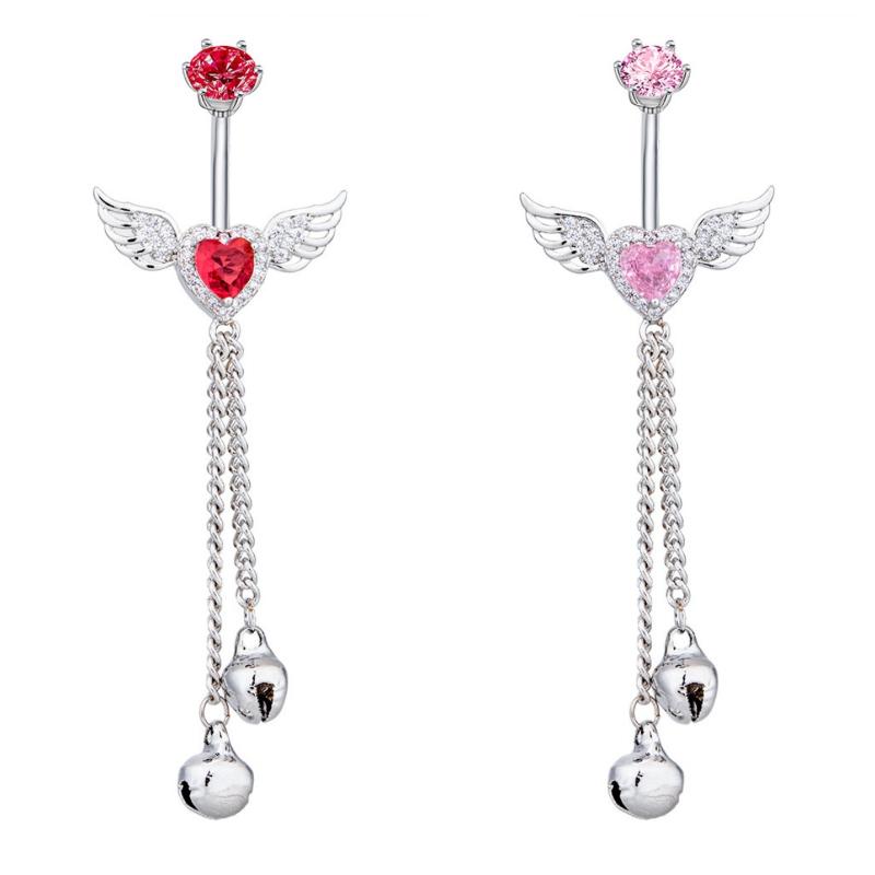 Wing Heart Belly Button Rings  – Body Jewelry Hypoallergenic Bewertung und Preis