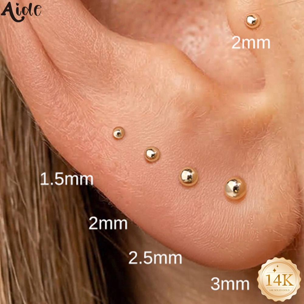 Aide 14K Solid Gold Smooth Bal – Body Jewelry Hypoallergenic Bewertung und Preis