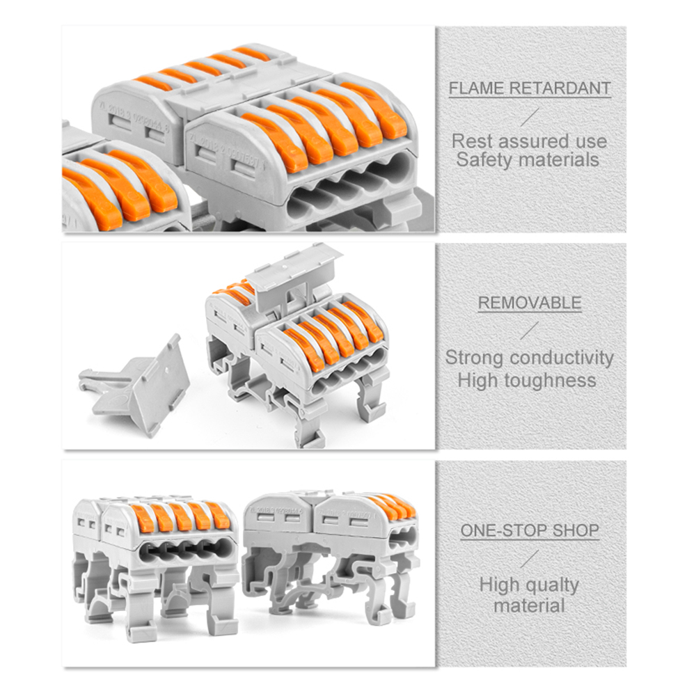 DIN Rail Fast Wire Cable Conne – Threadless Push Pin Bewertung und Preis