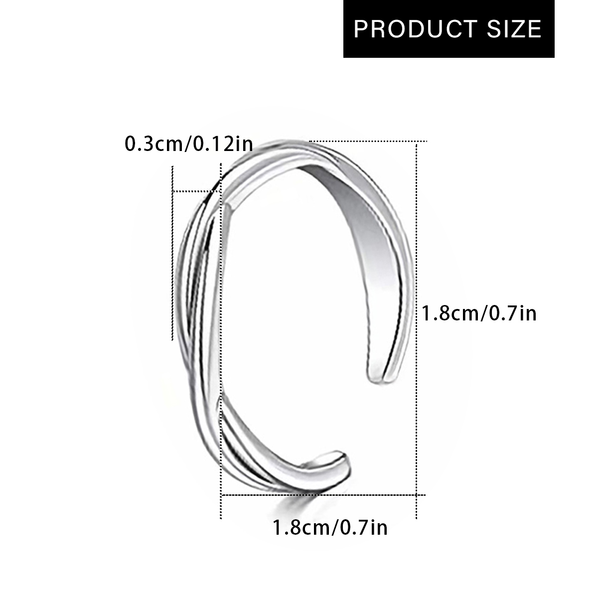 1Pc/3Pcs Simple Stainless Stee – Body Jewelry Rings Bewertung und Preis