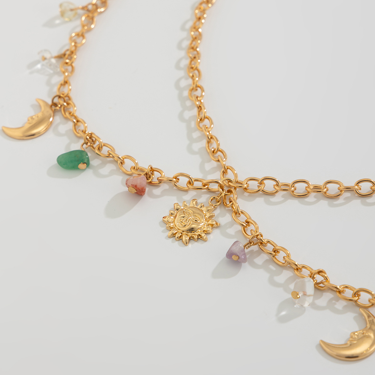 Boho Star Moon Sun Pendant Wai – Body Jewelry Gold Bewertung und Preis