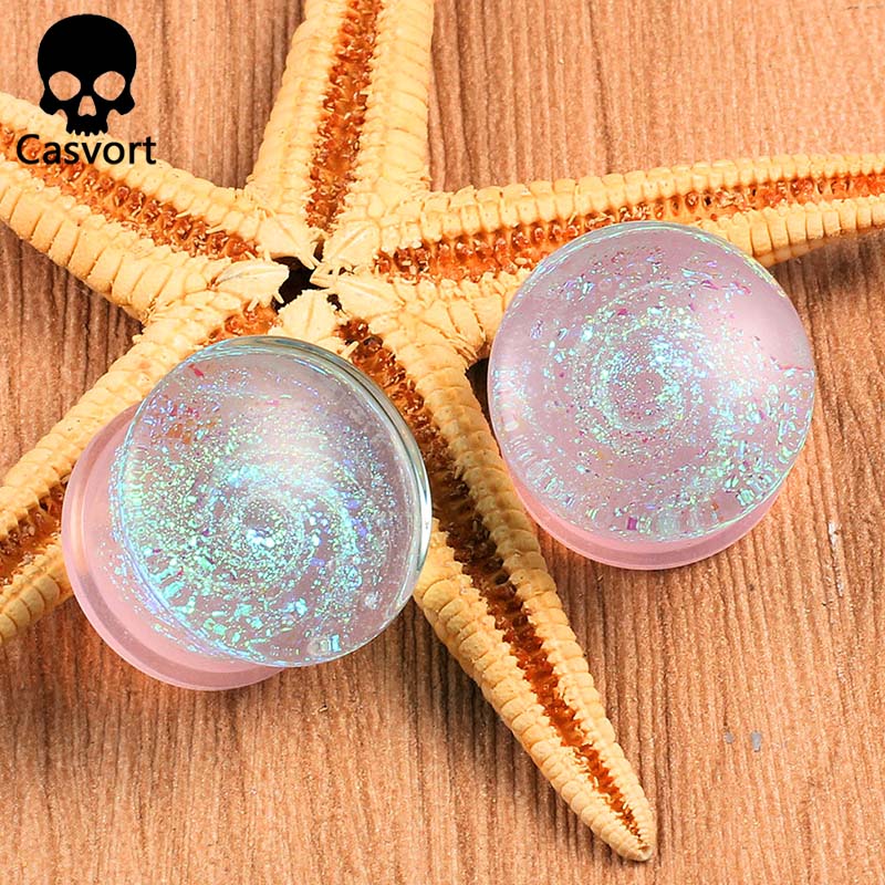 Casvort 2PCS New Glass Ear Bod – Body Jewelry Gauges Bewertung und Preis