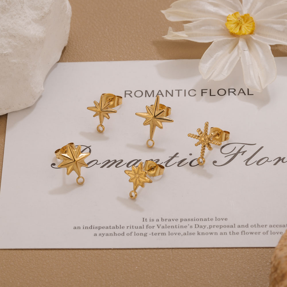 6pcs Stainless Steel Star Earr – Body Jewelry Gold Bewertung und Preis