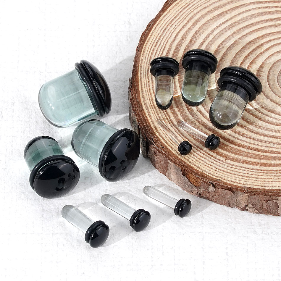 2pcs Glass Ear Gauges Stretchi – Body Jewelry Gauges Bewertung und Preis