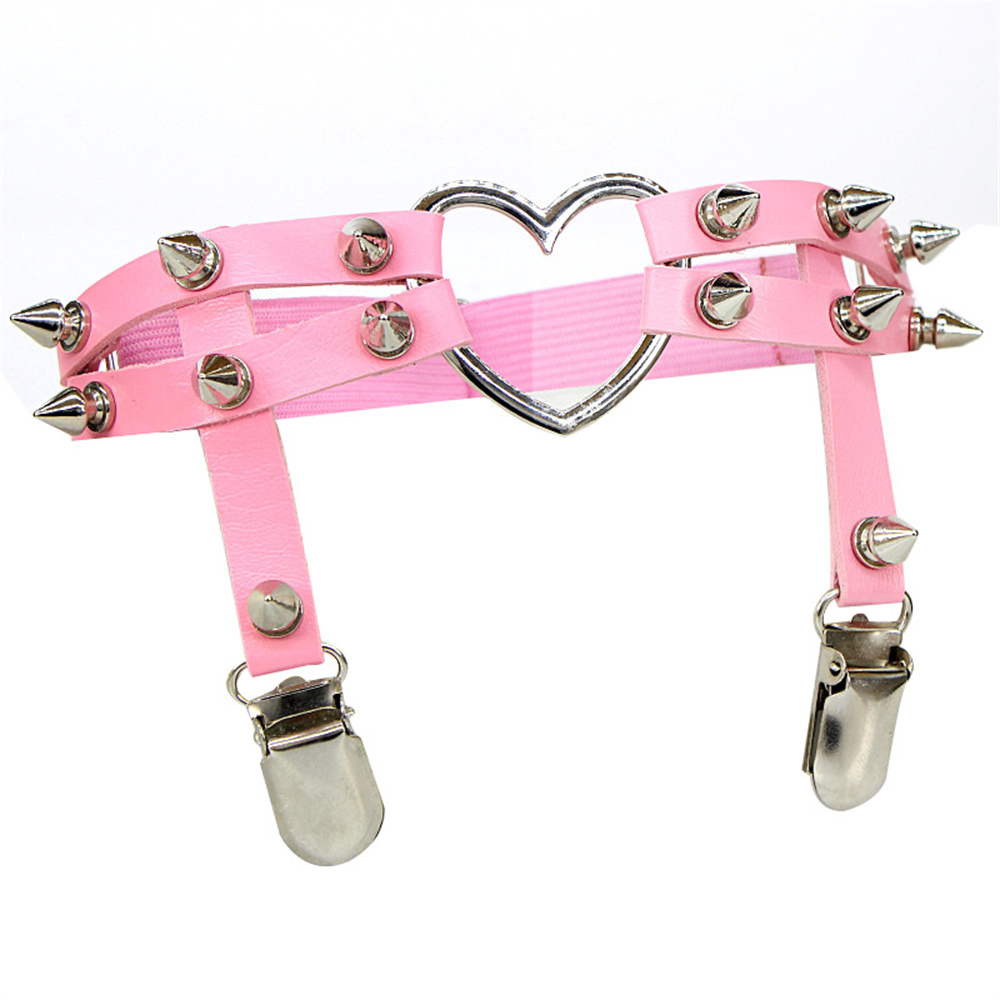 1Pcs Women Punk Goth Heart PU  – Body Jewelry Rings Bewertung und Preis