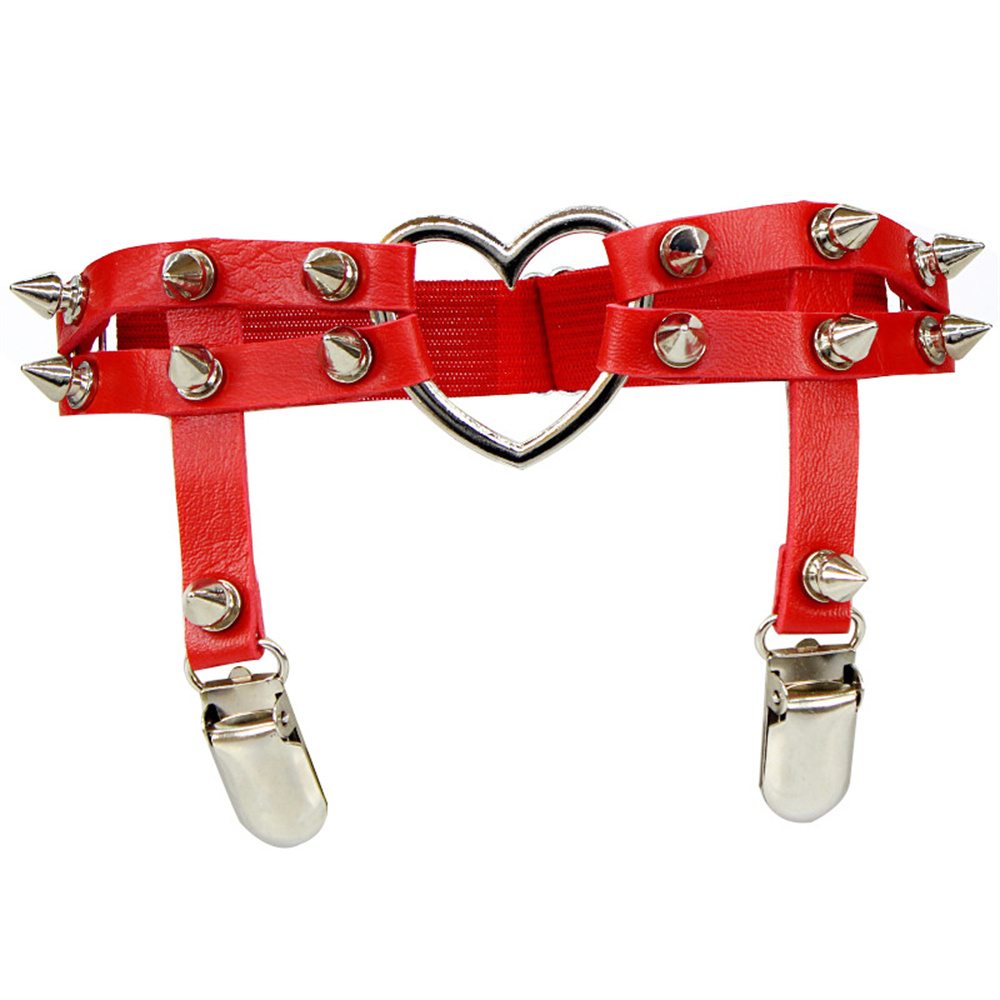 1Pcs Women Punk Goth Heart PU  – Body Jewelry Rings Bewertung und Preis