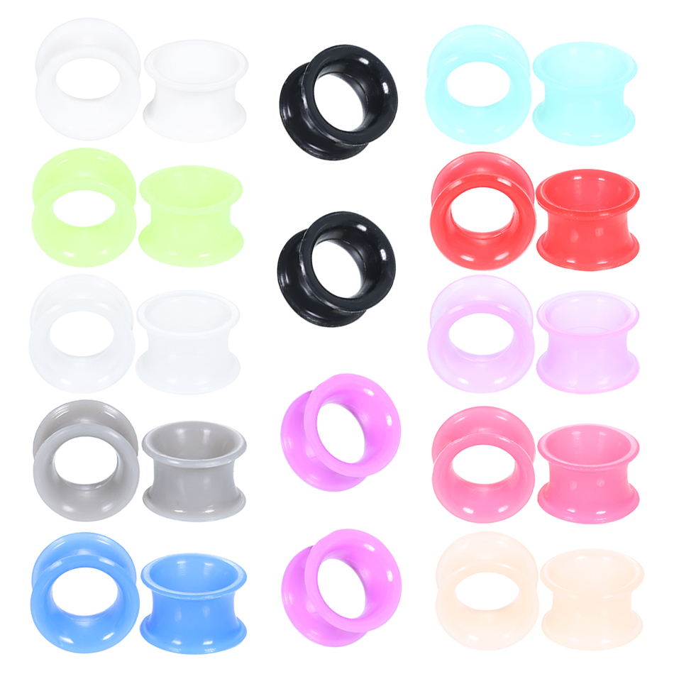 24Pcs Silicone High Double Fla – Body Jewelry Gauges Bewertung und Preis