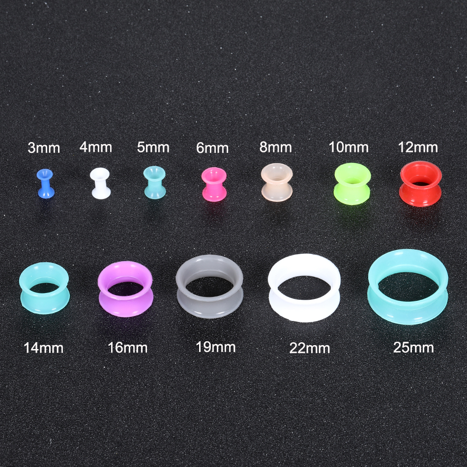 24Pcs Silicone High Double Fla – Body Jewelry Gauges Bewertung und Preis