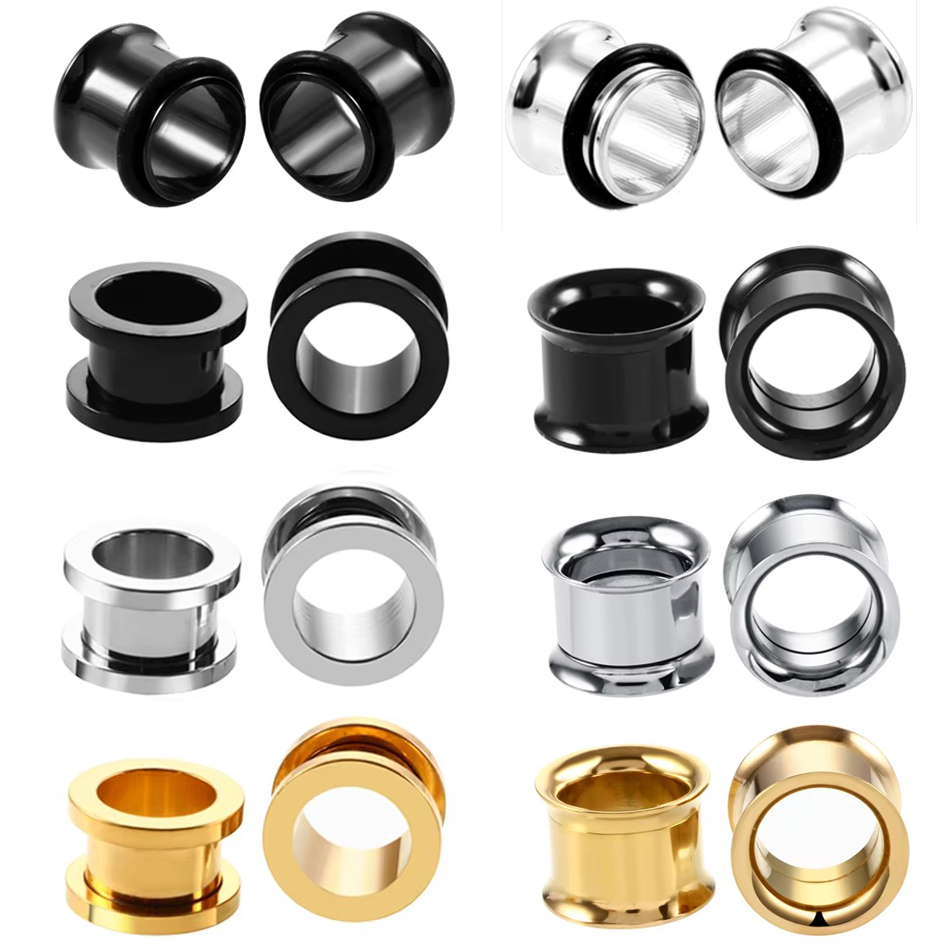 1Pair Stainless Steel Ear Plug – Body Jewelry Gauges Bewertung und Preis