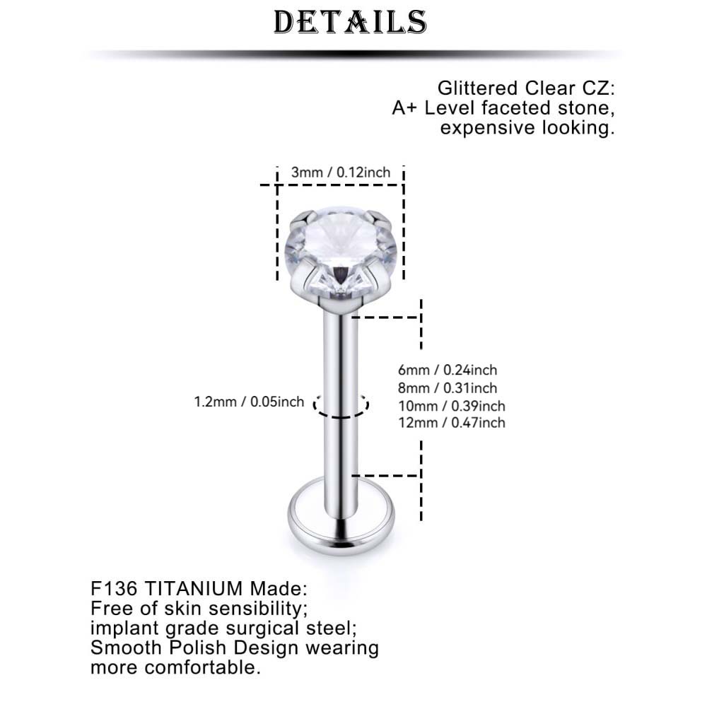 16G Stainless Steel Nose Rings – Body Jewelry For Sensitive Skin Bewertung und Preis