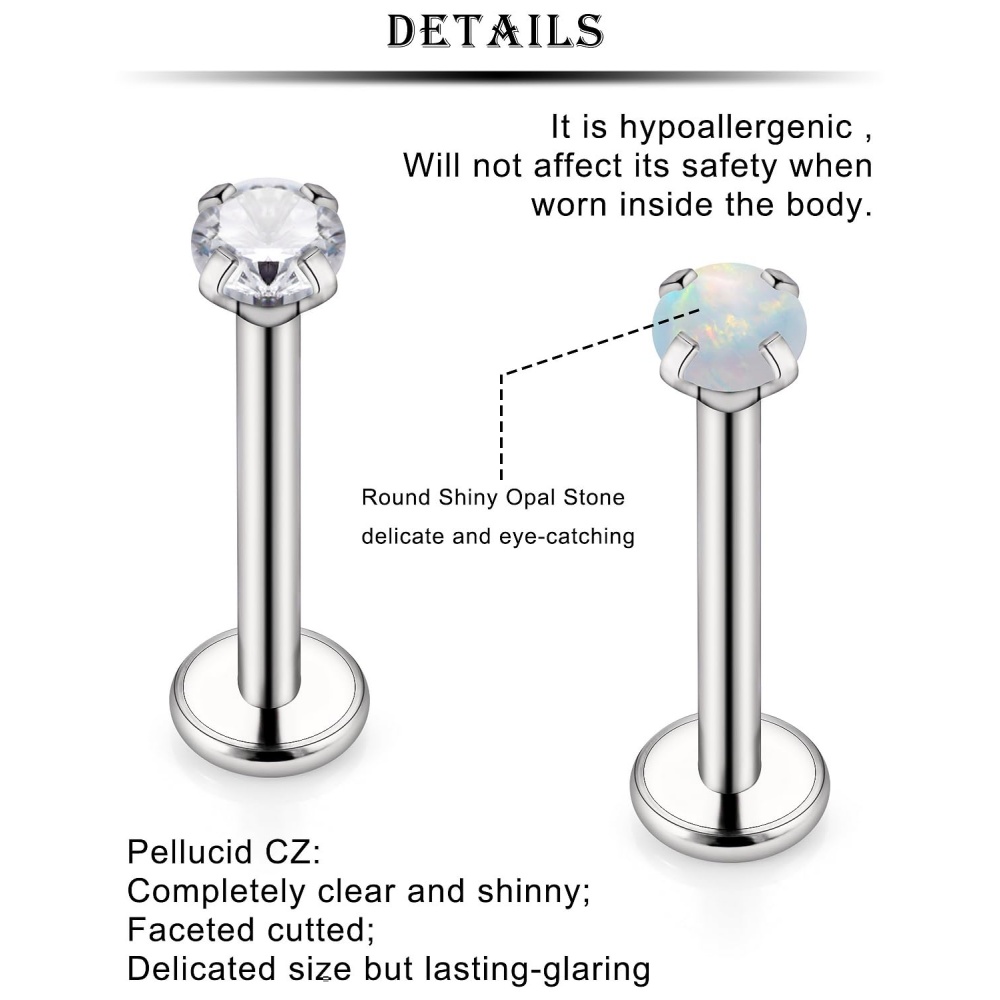 16G Stainless Steel Nose Rings – Body Jewelry For Sensitive Skin Bewertung und Preis