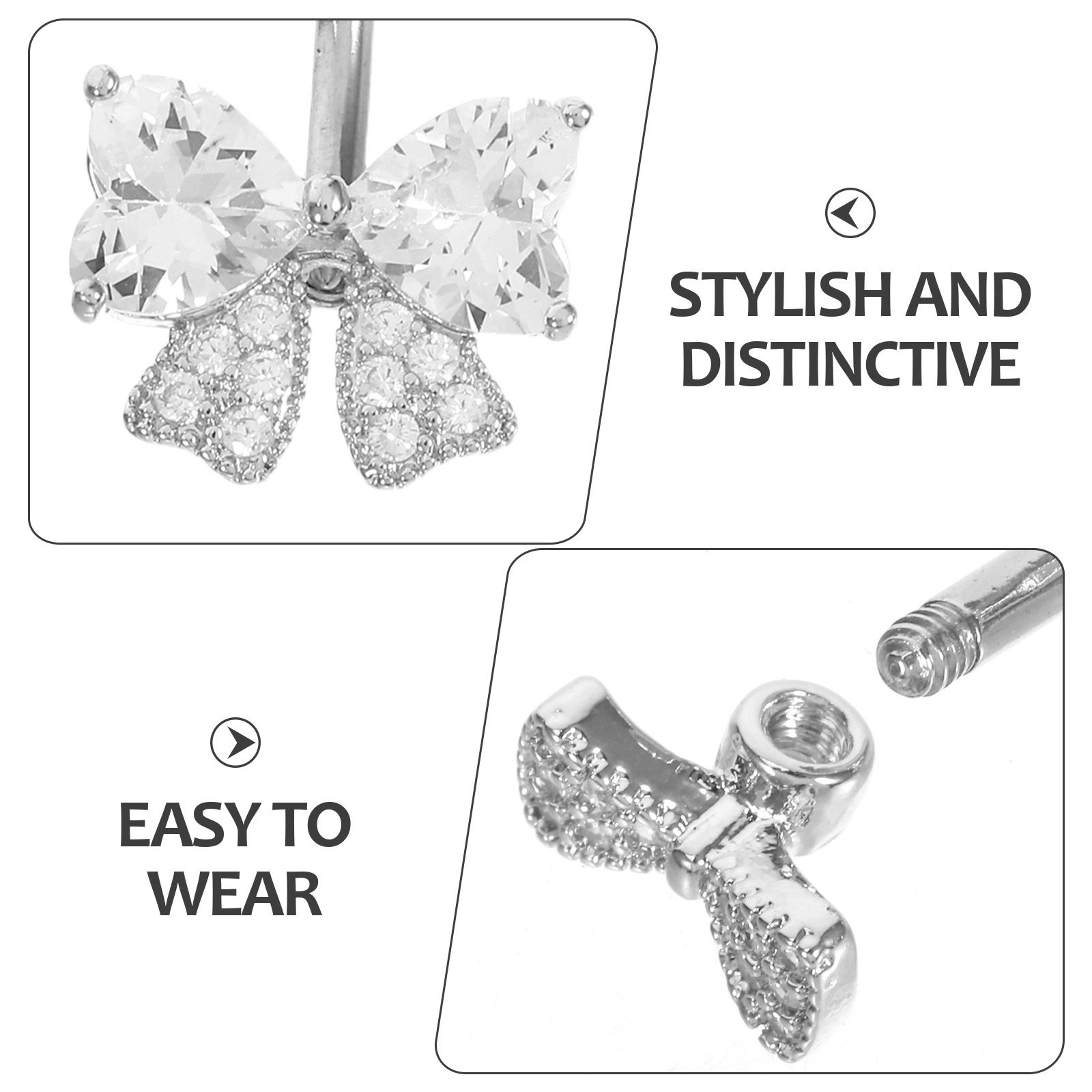 Bowknot Belly Button Ring Stai – Body Jewelry For Sensitive Skin Bewertung und Preis