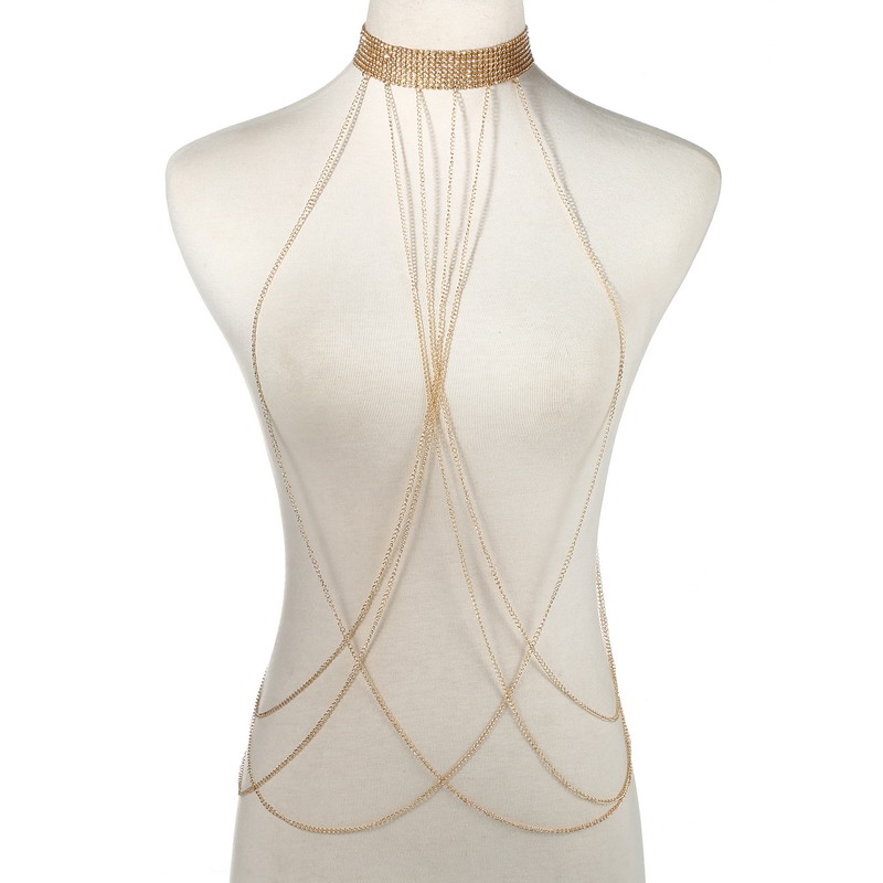 Gold Color Body Chain Women  R – Body Jewelry Gold Bewertung und Preis