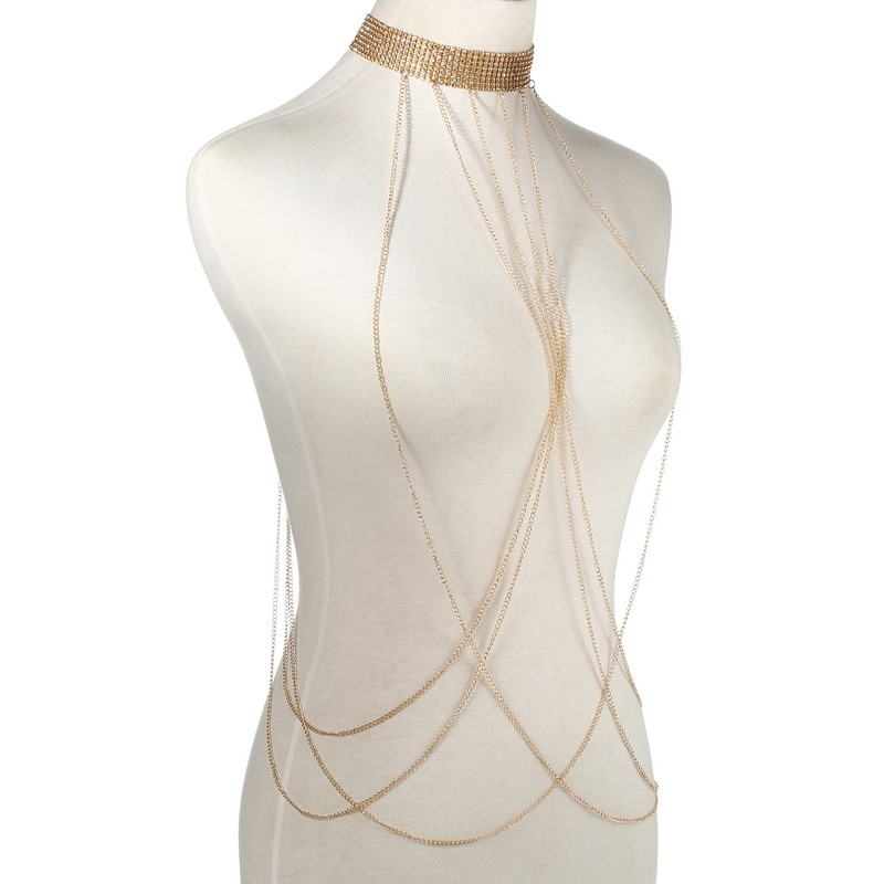 Gold Color Body Chain Women  R – Body Jewelry Gold Bewertung und Preis