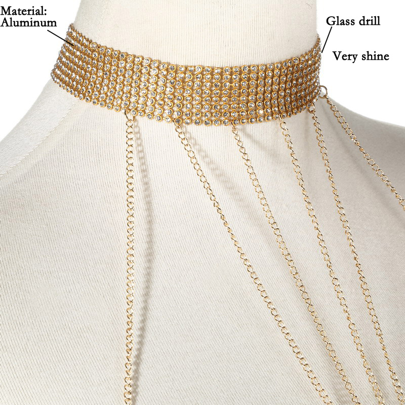 Gold Color Body Chain Women  R – Body Jewelry Gold Bewertung und Preis