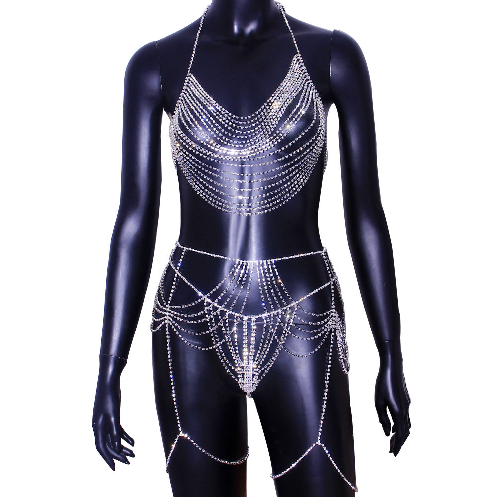 Sexy Body Chain Waist Chain Cr – Body Jewelry Chest Bewertung und Preis