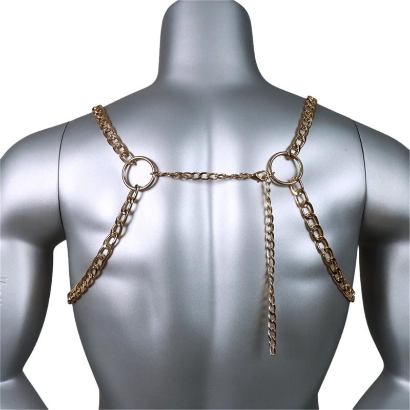 Men's Sexy Metal Body Chest Ch – Body Jewelry Chest Bewertung und Preis