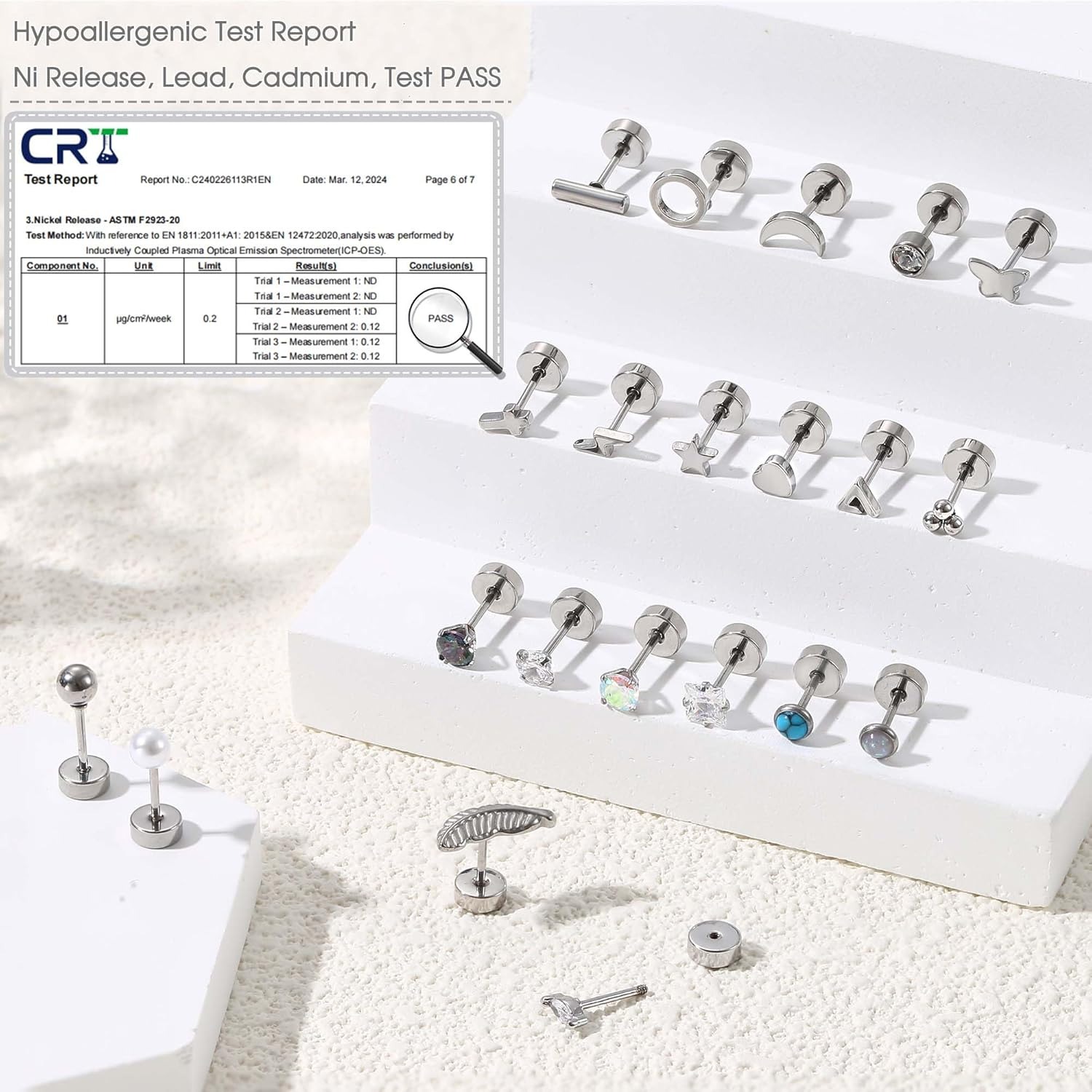 Florideco 1Pair Hypoallergenic – Body Jewelry Hypoallergenic Bewertung und Preis