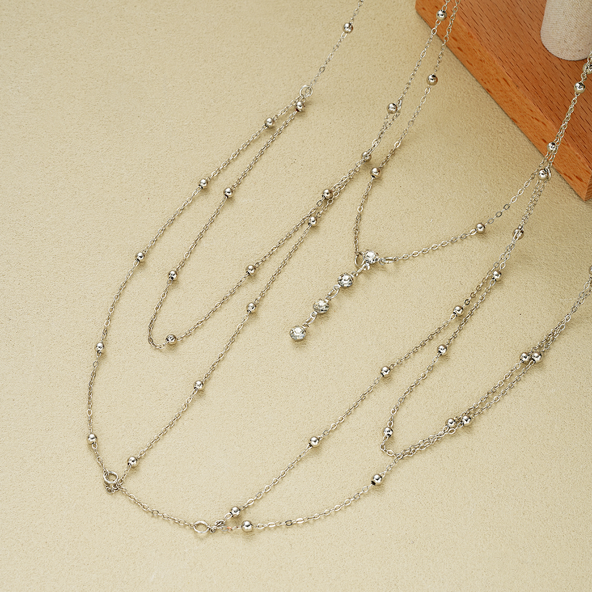 Vintage Silver Color Beaded Cr – Body Jewelry Chest Bewertung und Preis