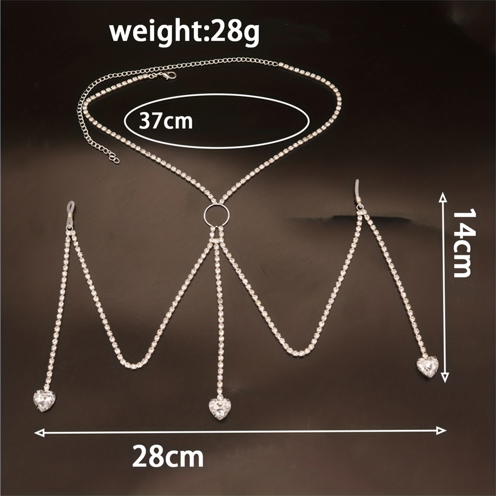 Exquisite Fashion Shining Rhin – Body Jewelry Chest Bewertung und Preis