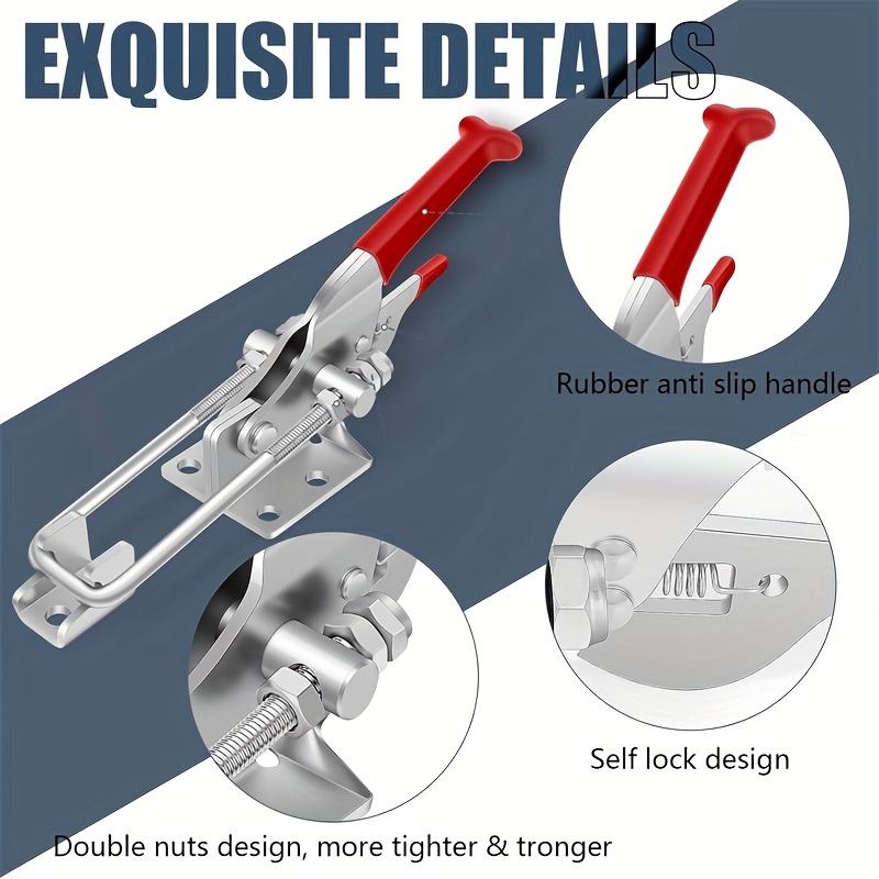 2Pcs Heavy-Duty Clamps Adjusta – Threadless Push Pin Bewertung und Preis