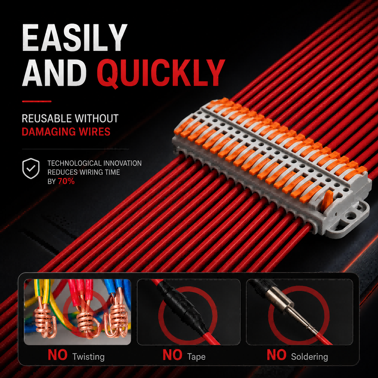 Wire Connectors 2-30 Pins Fast – Threadless Push Pin Bewertung und Preis