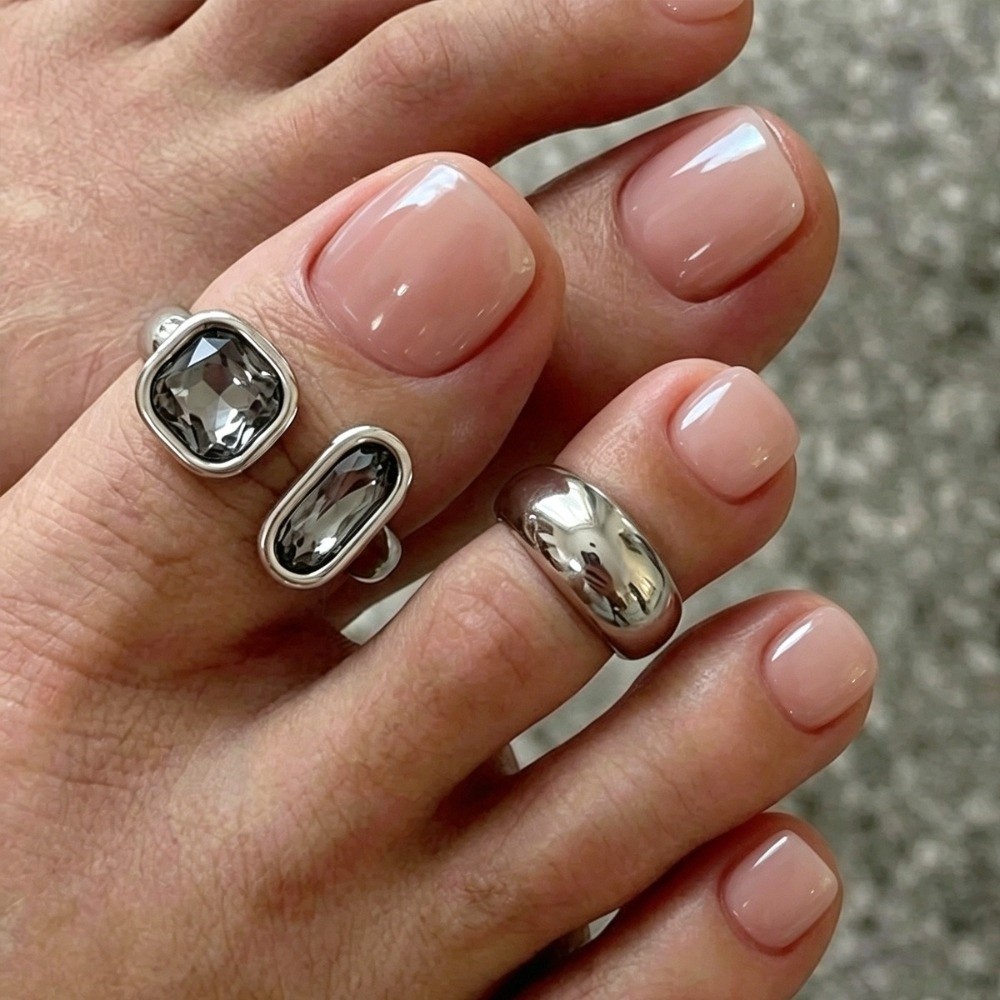 2Pcs/set Light Lux Toe Ring Se – Body Jewelry Rings Bewertung und Preis