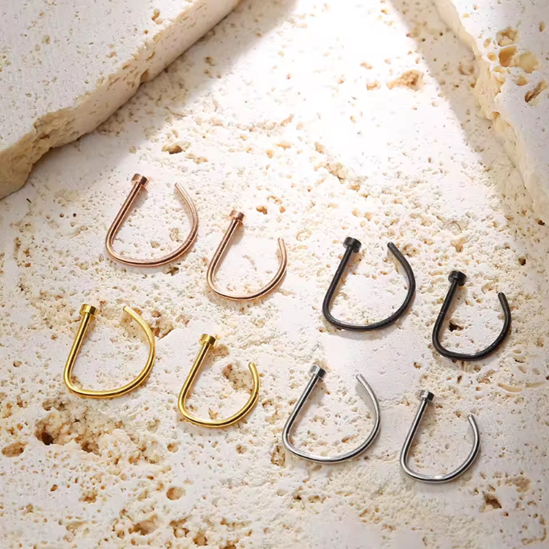 Nose Ring Screw Hoop Hypoaller – Body Jewelry Hypoallergenic Bewertung und Preis