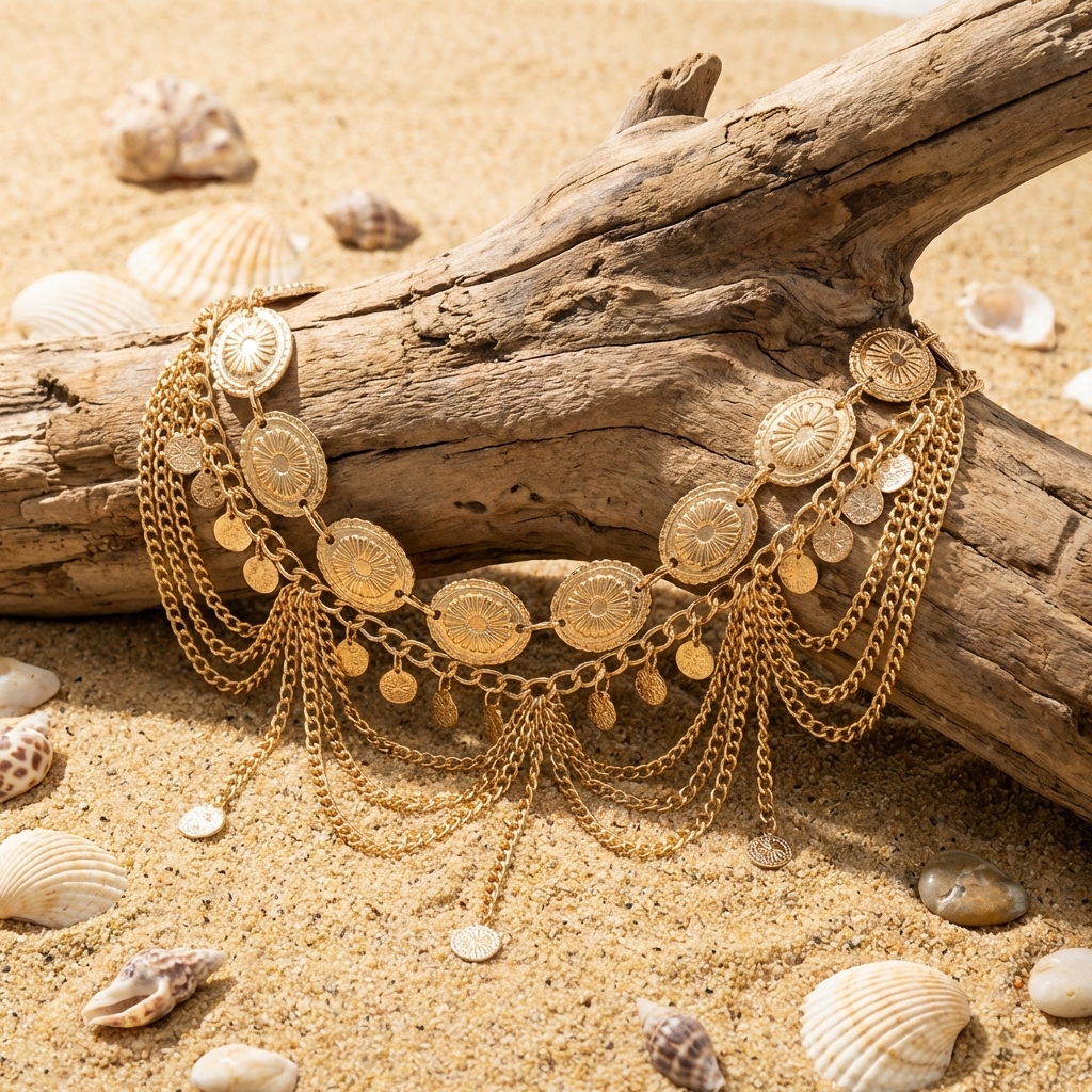 Gold Color Bohemian Portrait C – Body Jewelry Gold Bewertung und Preis
