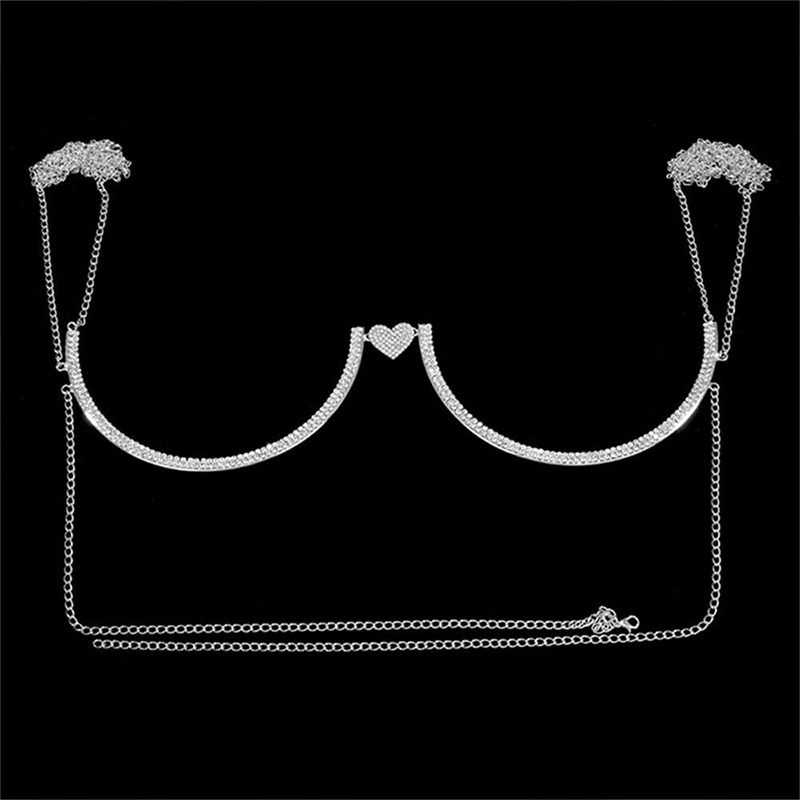 Stonefans Heart Rhinestone Che – Body Jewelry Chest Bewertung und Preis