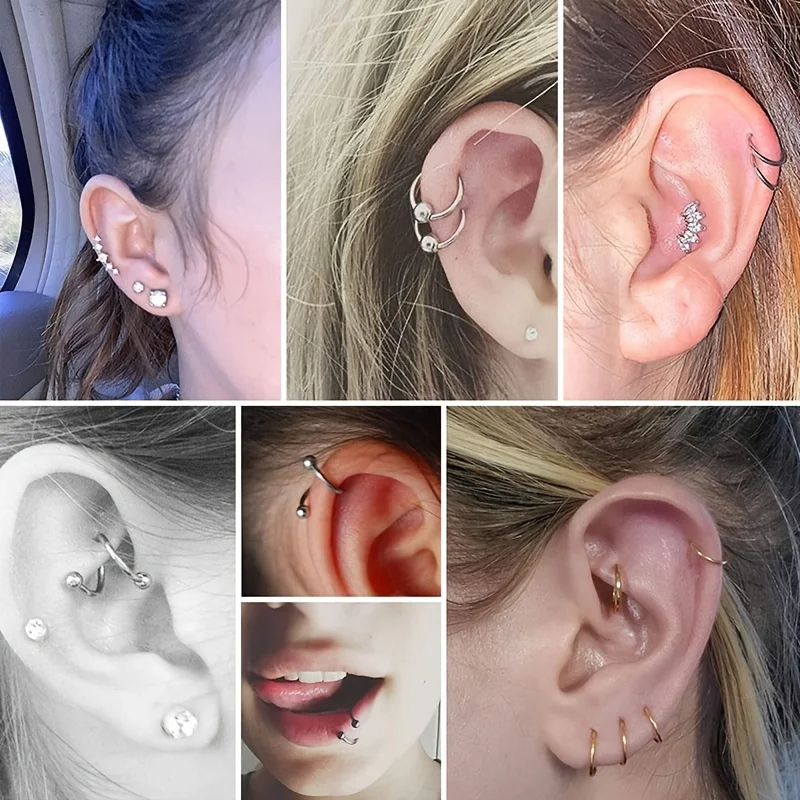 1/7Pairs Stainless Steel Unise – Body Jewelry Hypoallergenic Bewertung und Preis