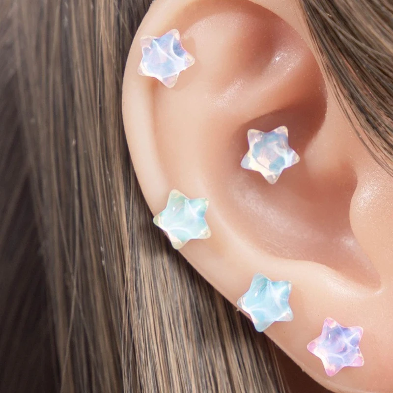20G Resin Star Stud Earrings,  – Body Jewelry Hypoallergenic Bewertung und Preis