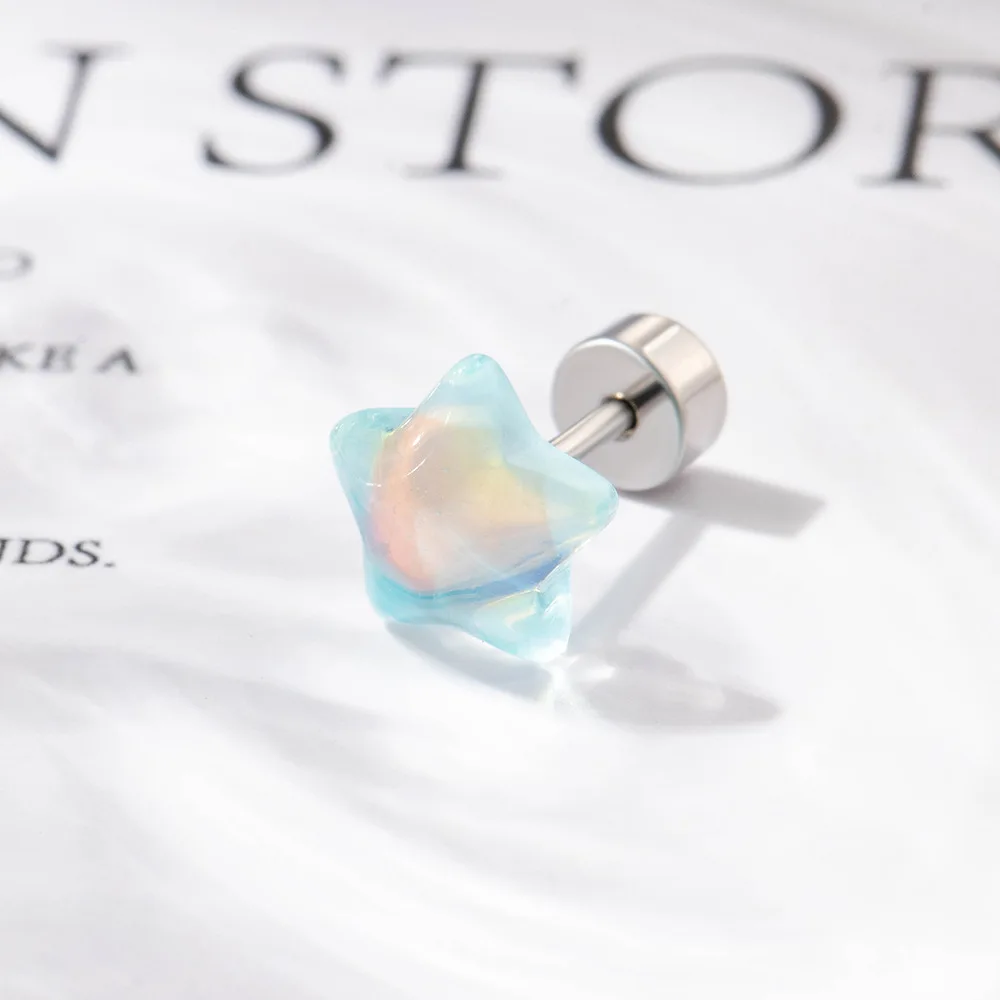20G Resin Star Stud Earrings,  – Body Jewelry Hypoallergenic Bewertung und Preis