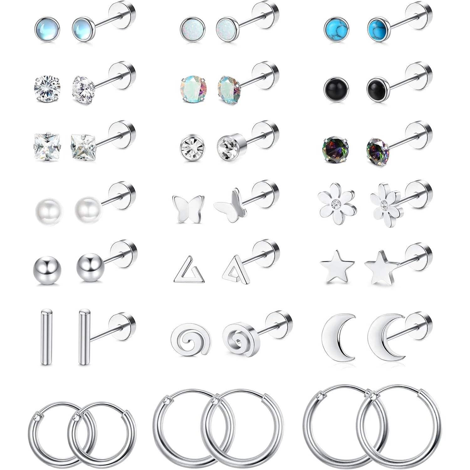 FASACCO 1 Pair Surgical Steel  – Body Jewelry Hypoallergenic Bewertung und Preis